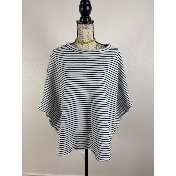 B38 Frank & Eileen Olive Original Capelet OS Striped French Chic Old Money - Picture 4 of 9